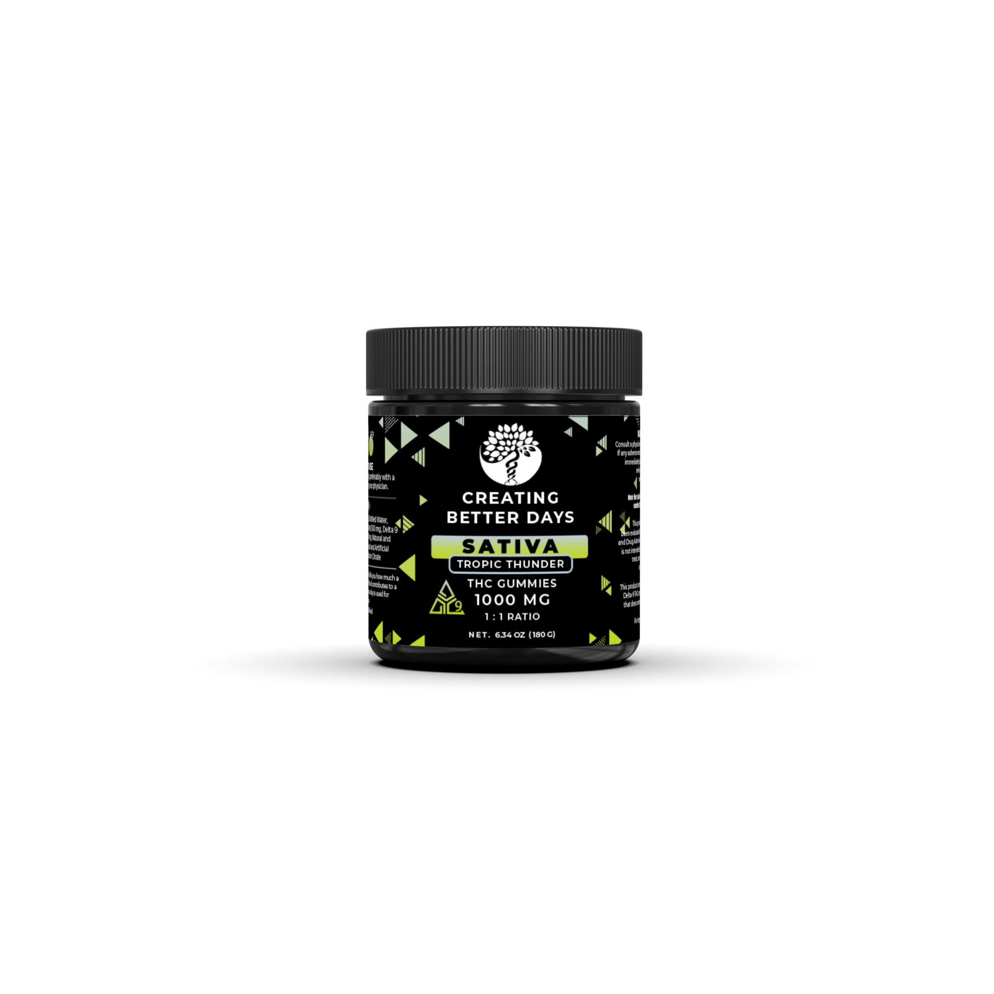 Creating Better Days Tropical Thunder Delta 9 Gummies 1000 MG