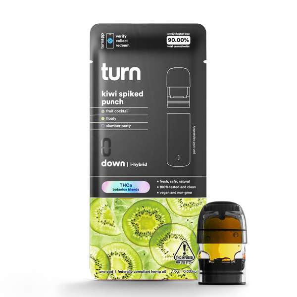 Turn Hemp THCA Blend Pods 1g – Indica (NEED TURN PEN)
