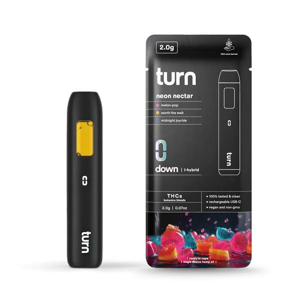 Turn Hemp THCa blend Disposable Vape Pen 2g (Indica) Nightime