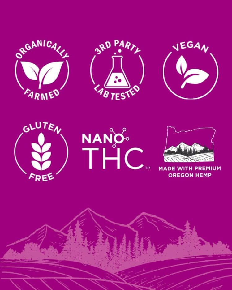 Mission Farms Unwind Delta-9 THC Gummies with Nano THC