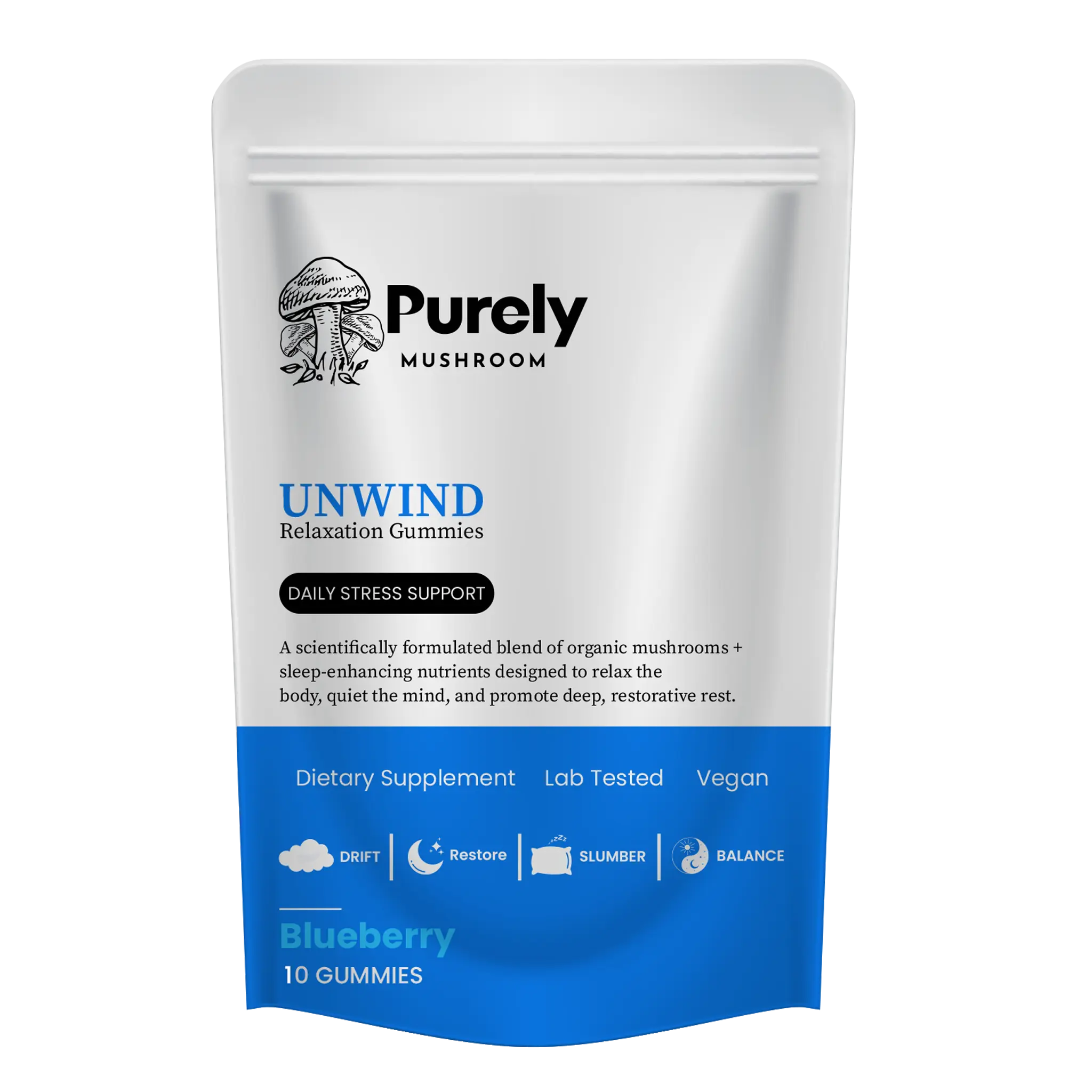 Unwind Gummies by Purely Mushroom