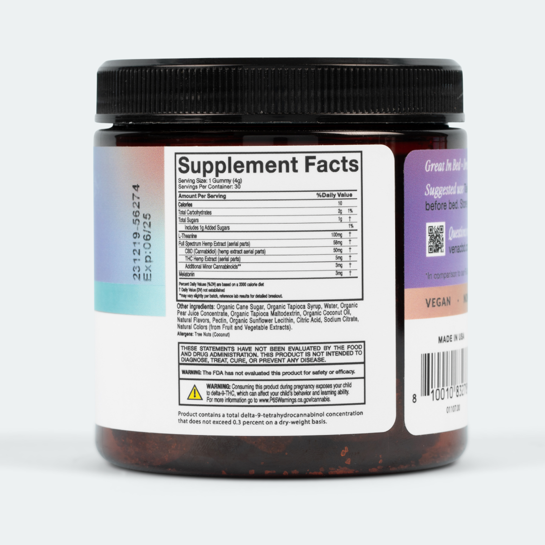 Vena CBD Lights Out Extra Strength Sleep Gummies (Free)