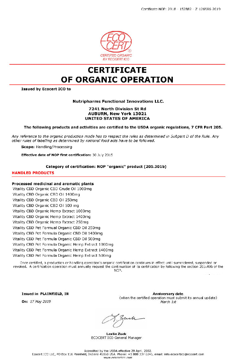 Organic CBD Oil