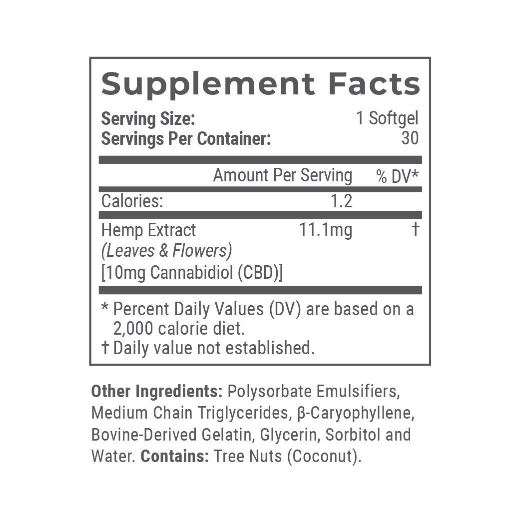 Joy Organics CBD Softgels 10mg / 25mg Best Price