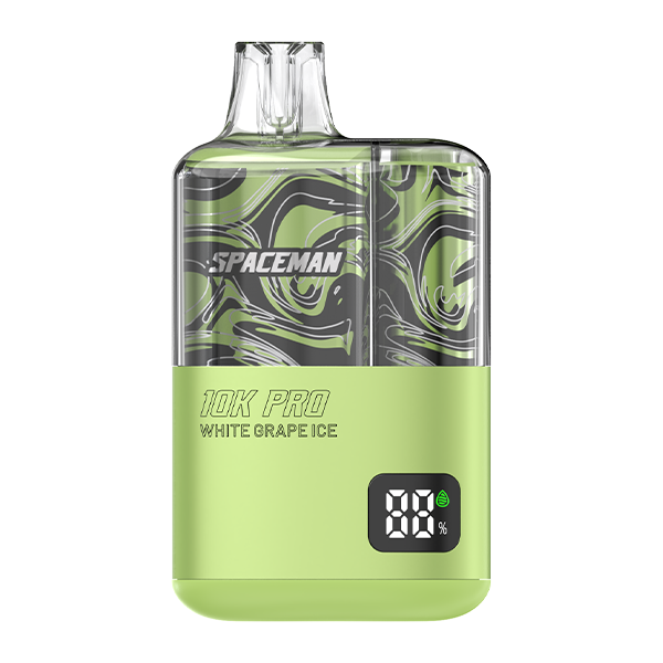 White Grape Ice Spaceman 10K PRO Best Sales Price - Disposables