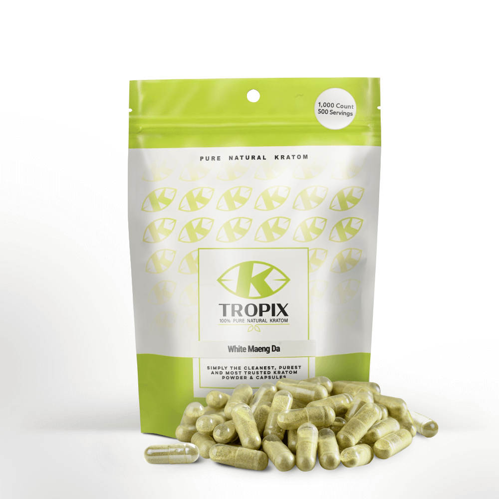 White Maeng Da capsules