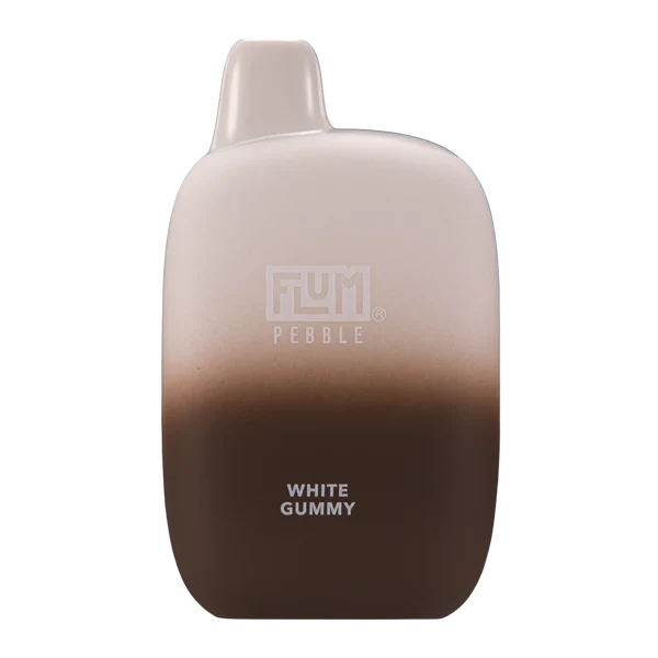 White Gummy Flum Pebble 6000 Puffs Rechargeable Disposable Vape 14ML Best Sales Price - Disposables