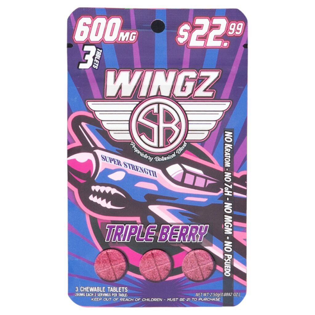 Wingz 600mg Super Strength Botanical Blend 3pk Tablets