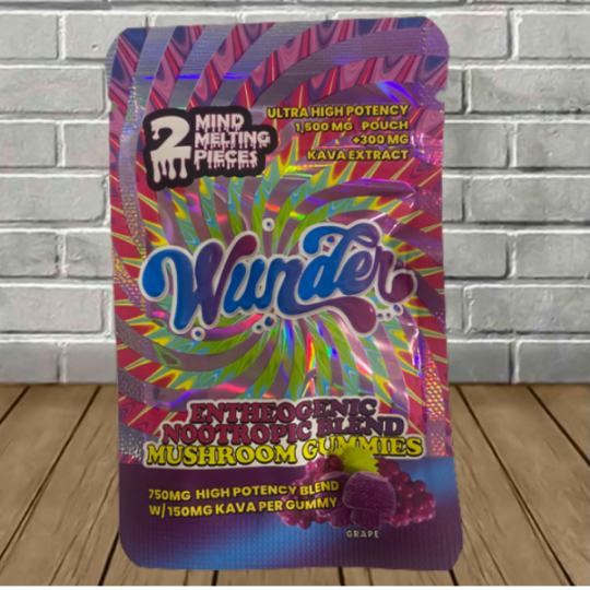 Wunder Mushroom 12000mg + Kava 1000mg Gummies 10ct