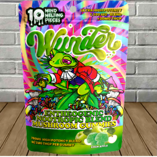 Wunder Mushroom 12000mg + Kava 1000mg Gummies 10ct