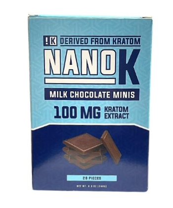 Nano K Kratom Extract Milk Chocolate Minis (3ct Bag)