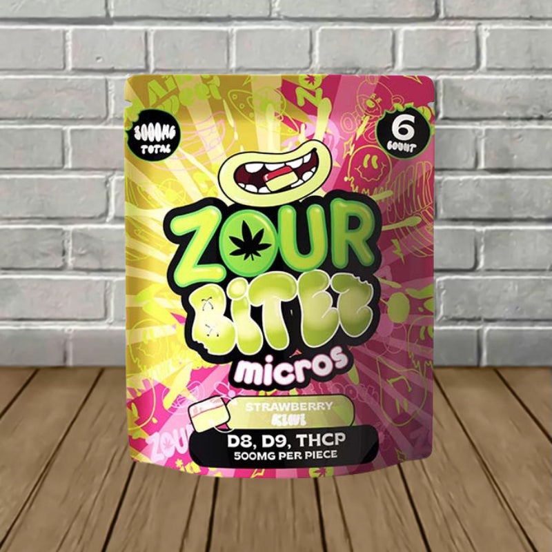Zour Bitez Micros D8 + D9 + THCp Gummies 3000mg
