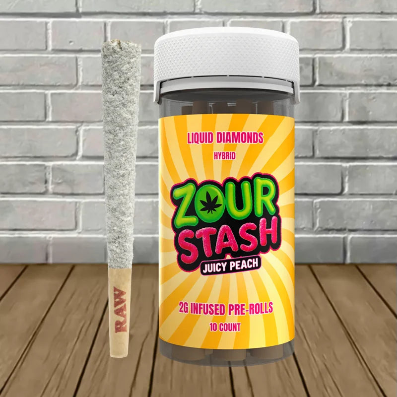 Zour Stash Liquid Diamonds THCa 2g Prerolls | 10ct