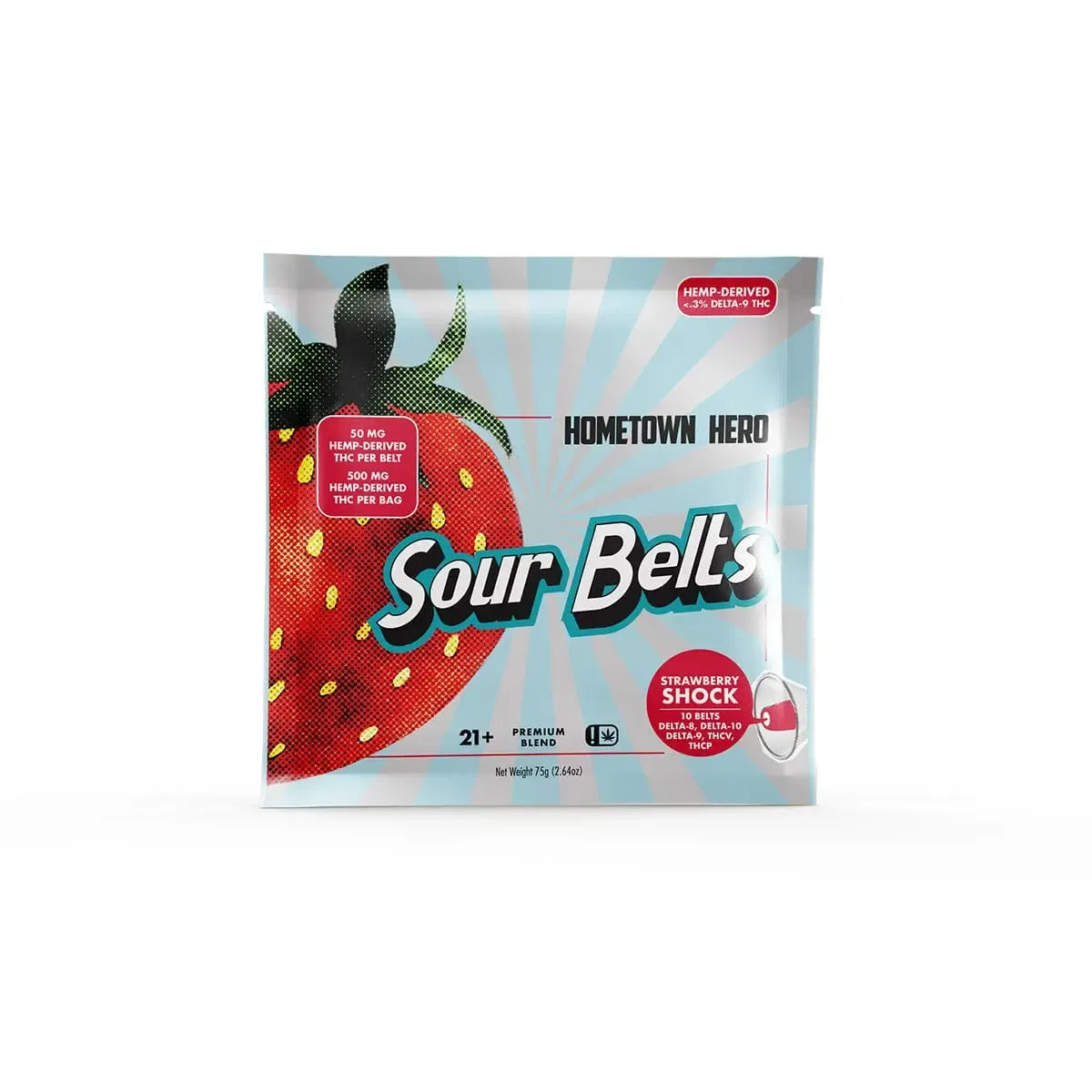 Hometown Hero D9 + THCP Sour Belts - 3000mg Best Price