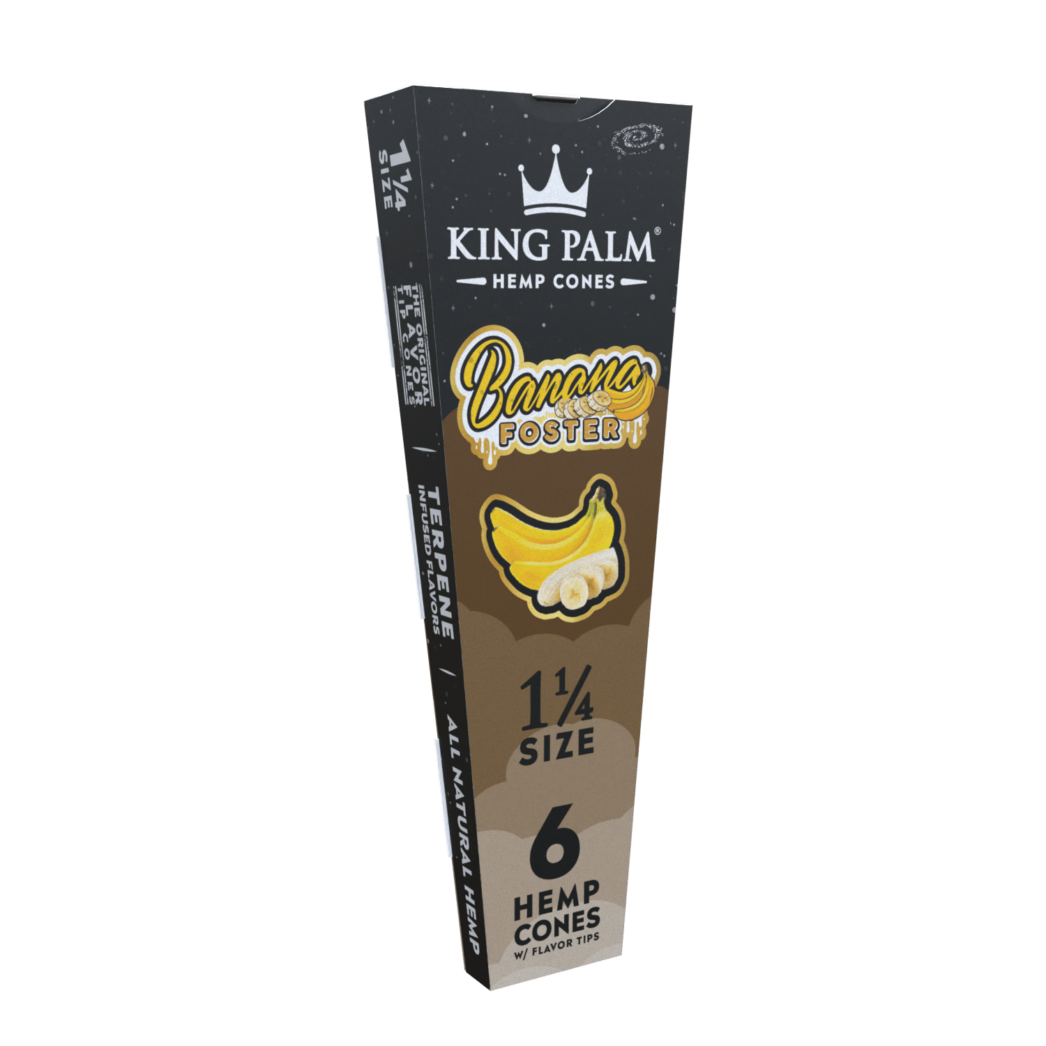 King Palm 6 Hemp Cones - 1 1/4 Size