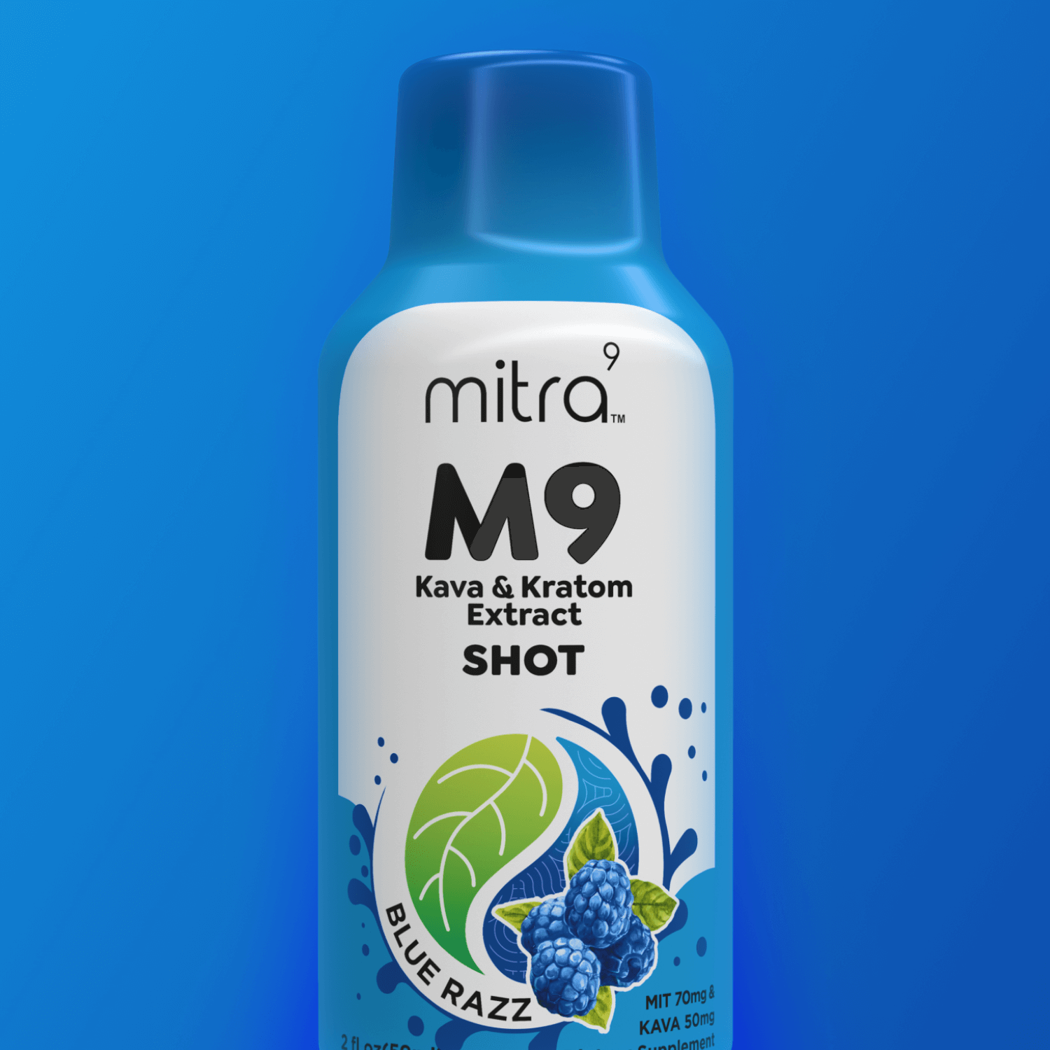 Mitra9 Blue Razz Kava Kratom Shot