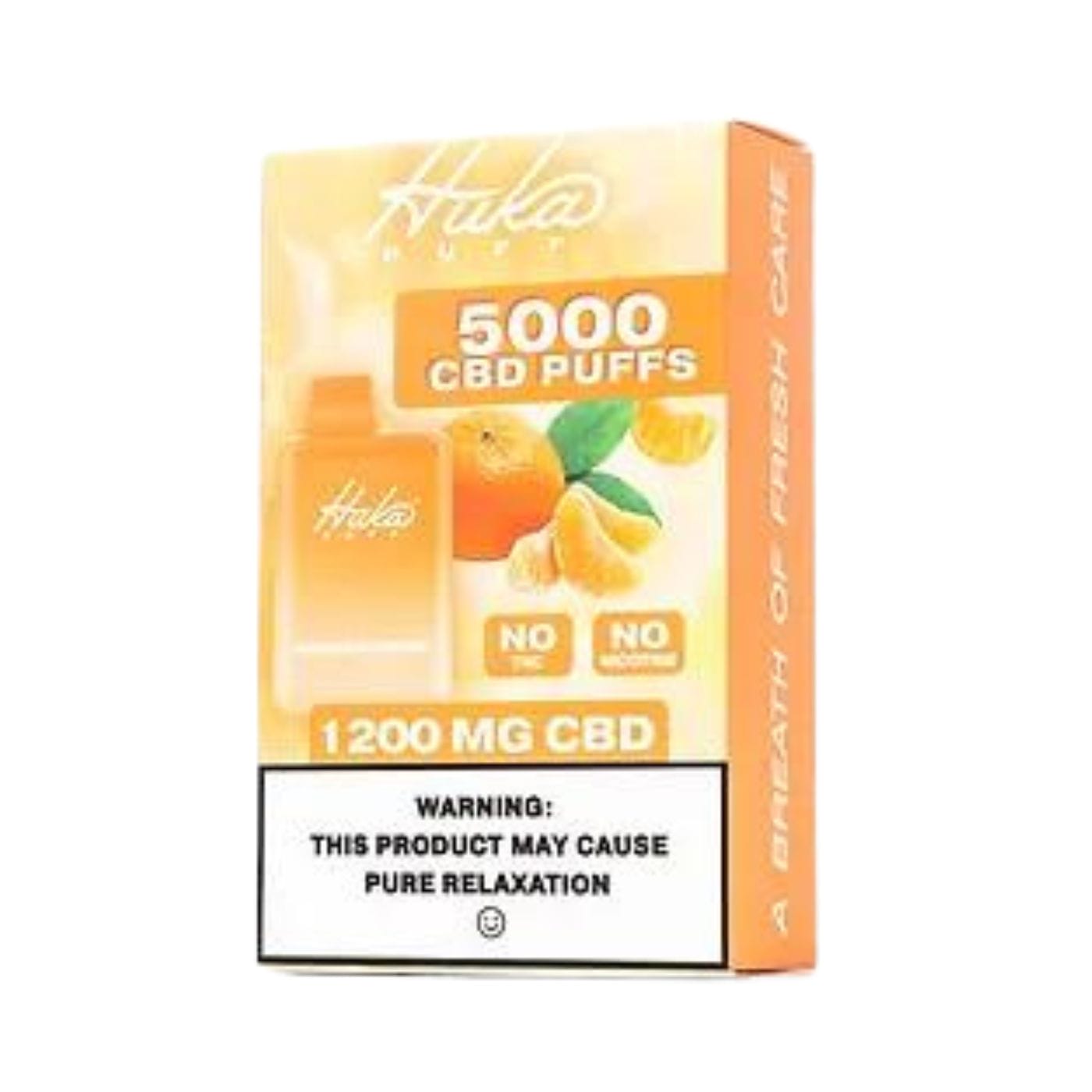Huka Puff | Mandarin Orange CBD Vape – 5000 Puffs