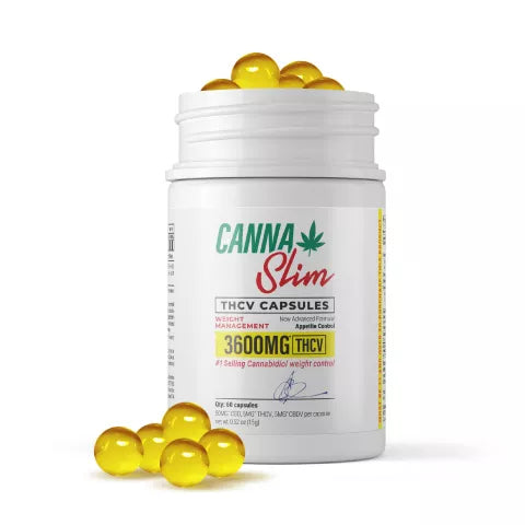 CBD, THCV, CBDV Capsules - 60mg - Canna Slim - 60ct Best Price