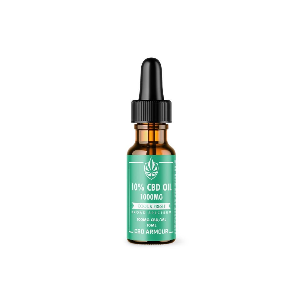 CBD Armour Mint Flavoured CBD Oil 10% – COOL & FRESH