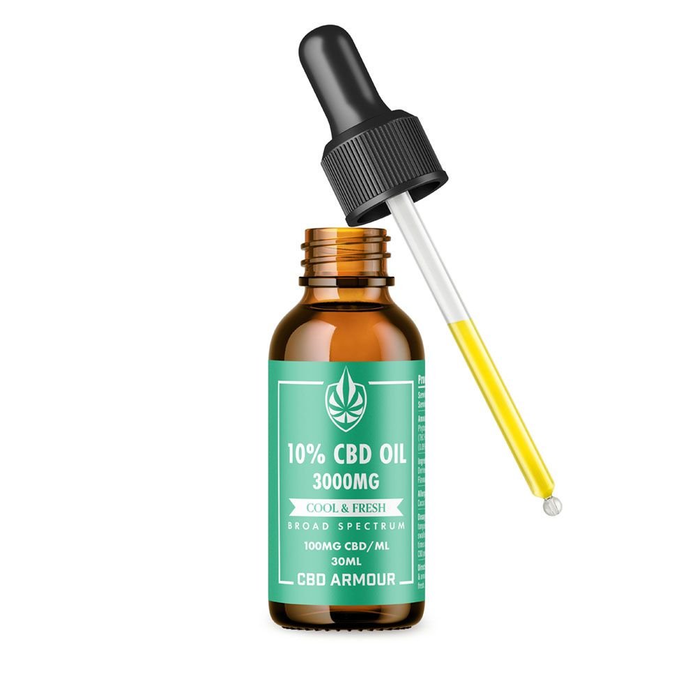CBD Armour Mint Flavoured CBD Oil 10% – COOL & FRESH
