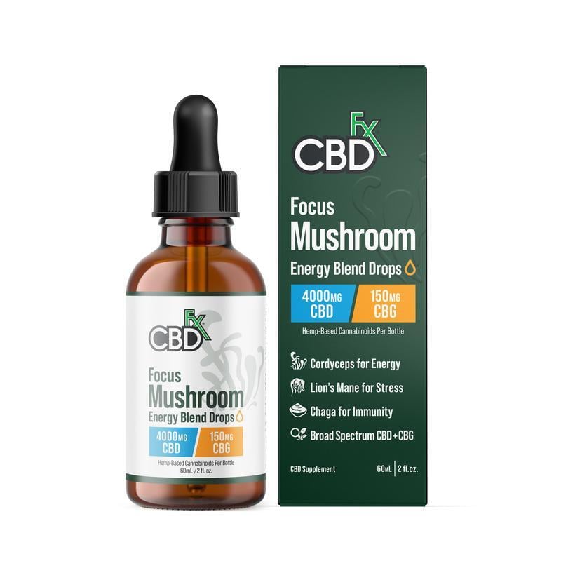 CBDfx Focus Blend Mushroom Tincture + CBG + CBD