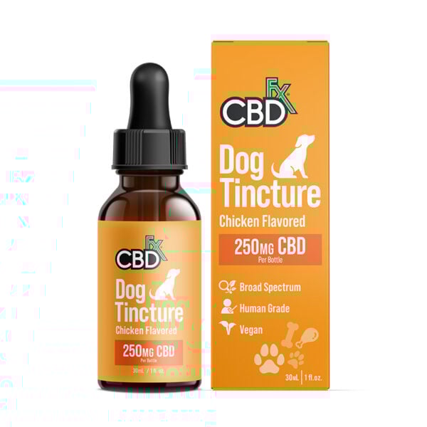 CBDfx CBD Oil For Dogs – Chicken Flavored – 250 to 2000mg