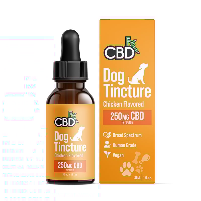 CBDfx CBD Oil For Dogs – Chicken Flavored – 250 to 2000mg