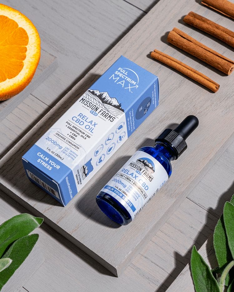 Mission Farms Full Spectrum Max Relax CBD Oil