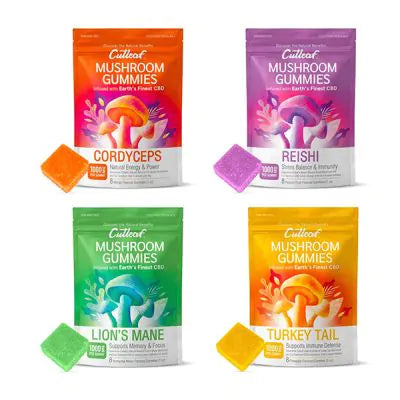 Cutleaf Zero THC Mushroom Gummies 8pcs Best Price