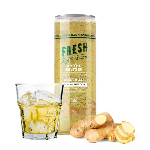 D9 Nano Ginger Ale THC Seltzer - 100mg - Fresh