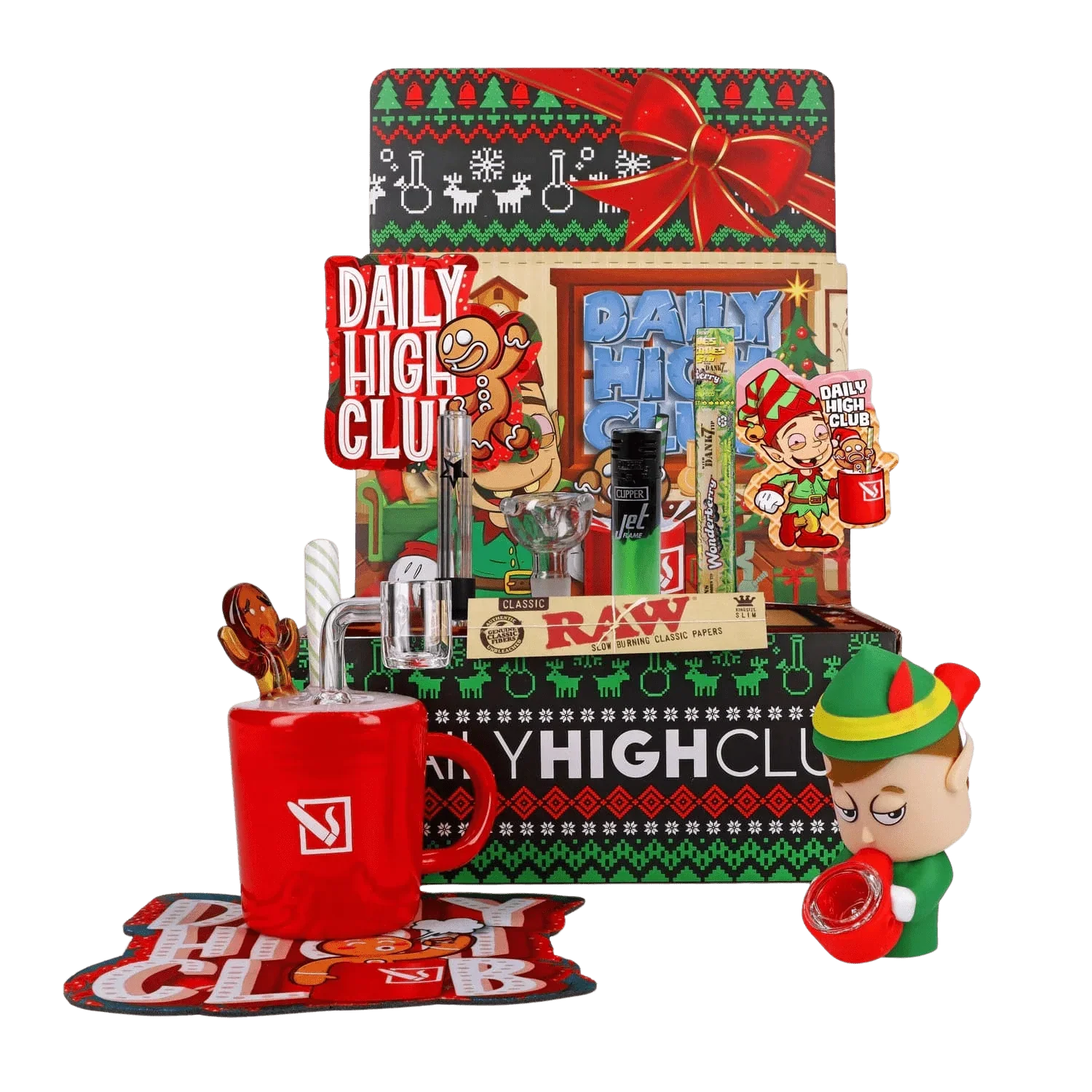 "Happy Holiblaze" Smoking Box by Daily High Club DHC