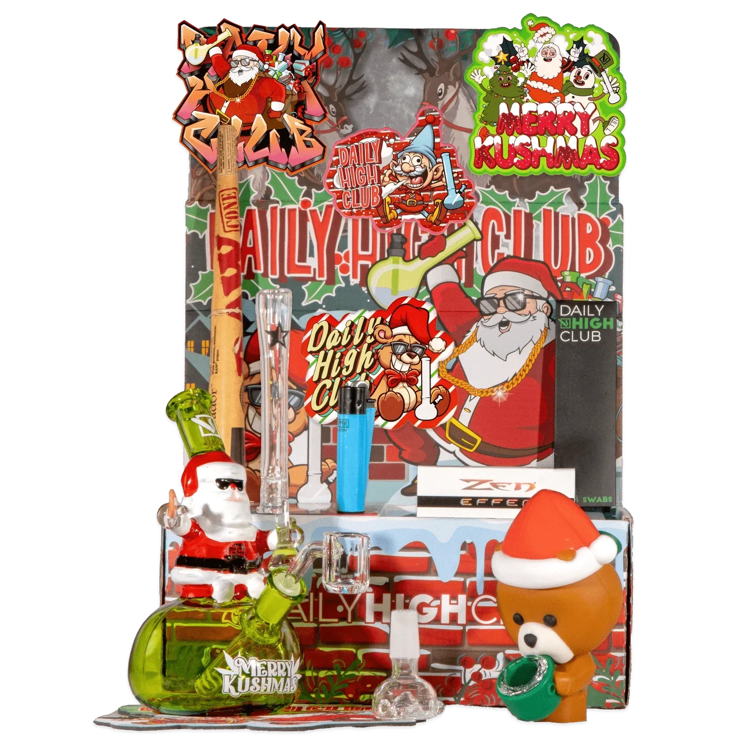 "Merry Kushmas" Smoking Box by Daily High Club DHC