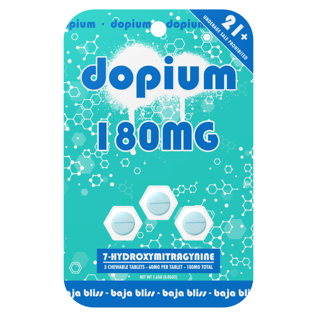 Dopium 7-Hydroxymitragynine Kratom Tablets 180MG | 3ct