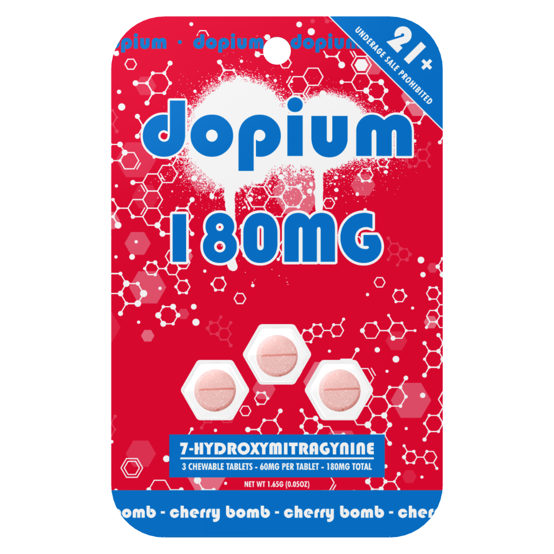 Dopium 7-Hydroxymitragynine Kratom Tablets 180MG | 3ct