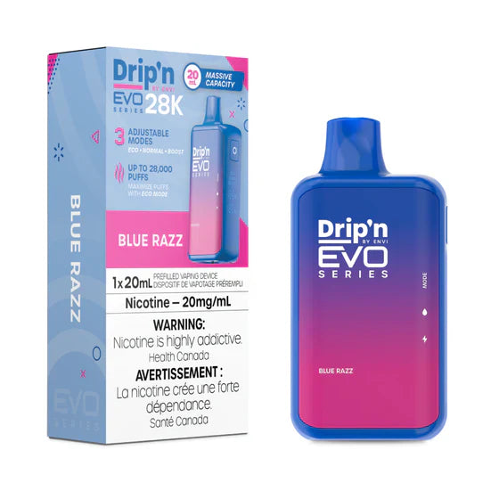 Blue Razz Drip'n by Envi EVO 28K Disposable Vape Best Sales Price - Disposables