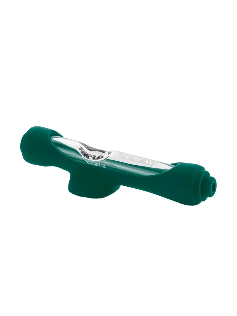 Grav Mini Steamroller With Silicone Skin Hand Pipe