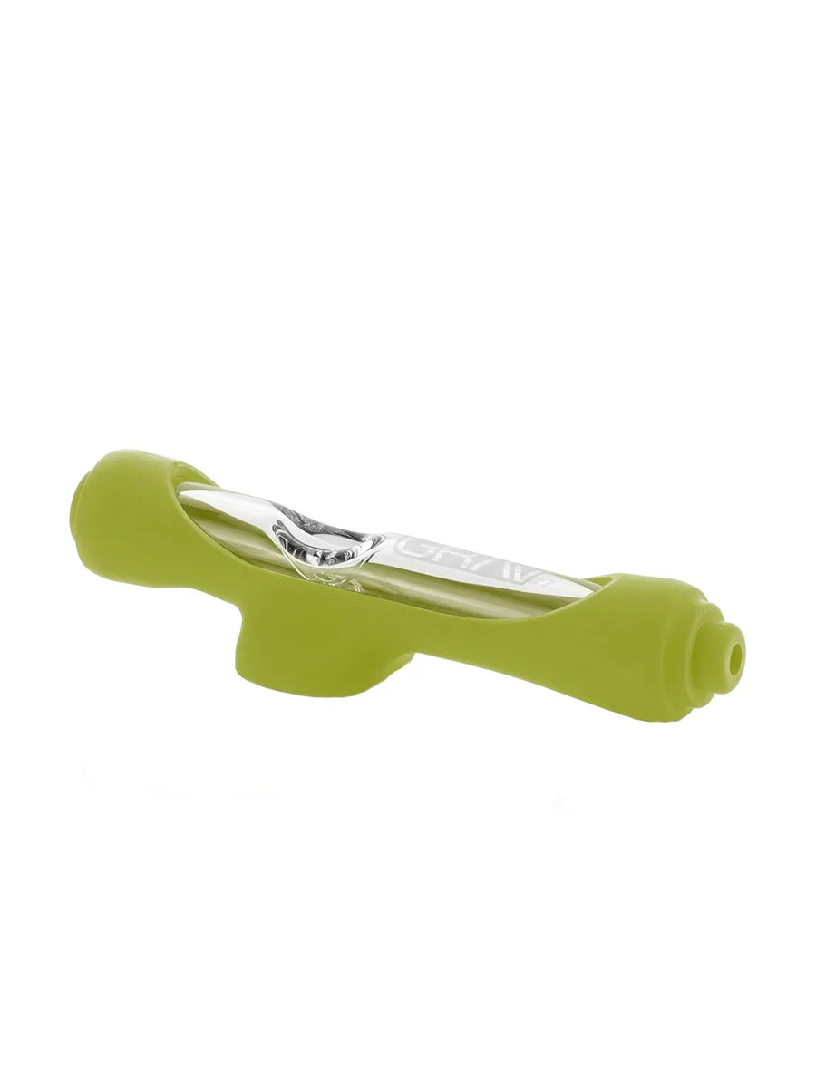 Grav Mini Steamroller With Silicone Skin Hand Pipe