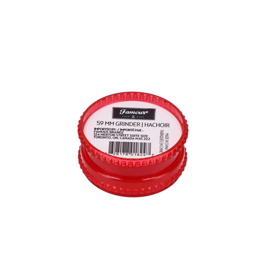 Famous X 59mm Acrylic Grinders – Tray of 12