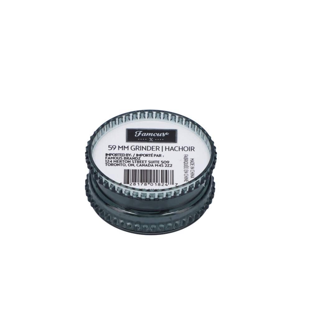 Famous X 59mm Acrylic Grinders – Tray of 12
