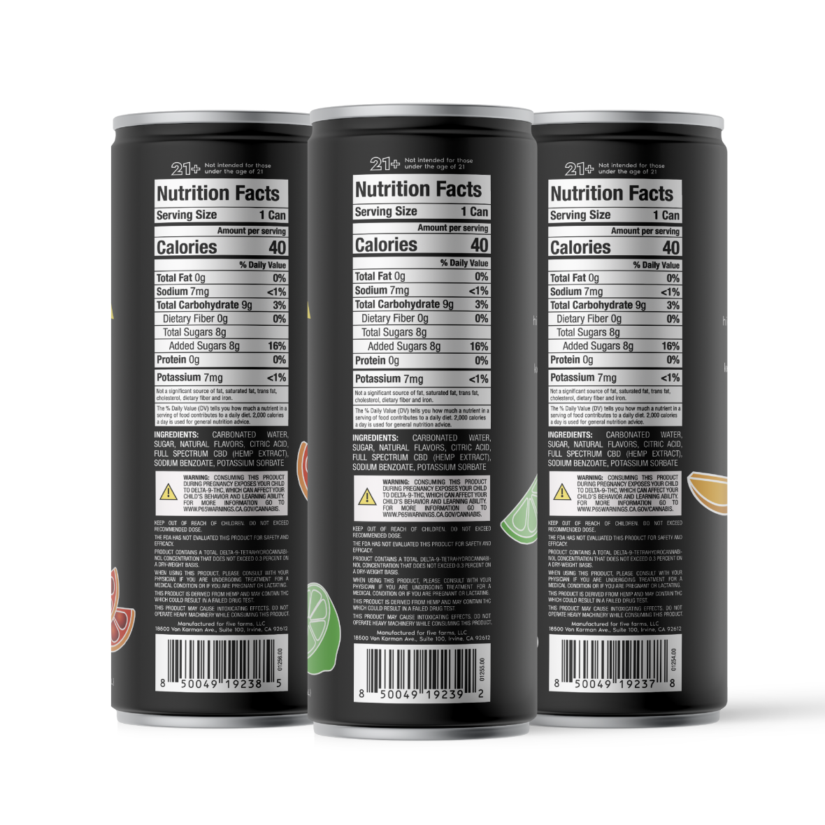 Five CBD high dose gummy & drink bundle