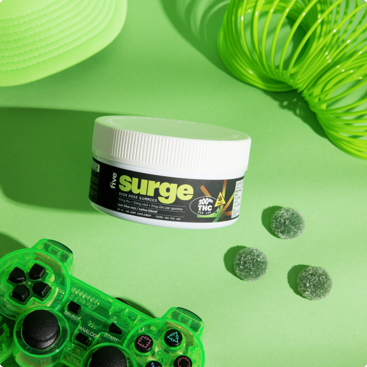 Five CBD fresh vibes every month - d9 gummy variety subscription