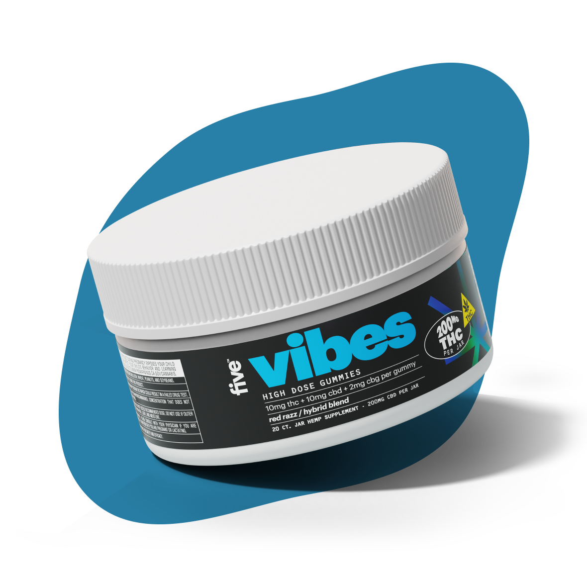 Five CBD delta-9 thc mood gummies (hybrid vibes)