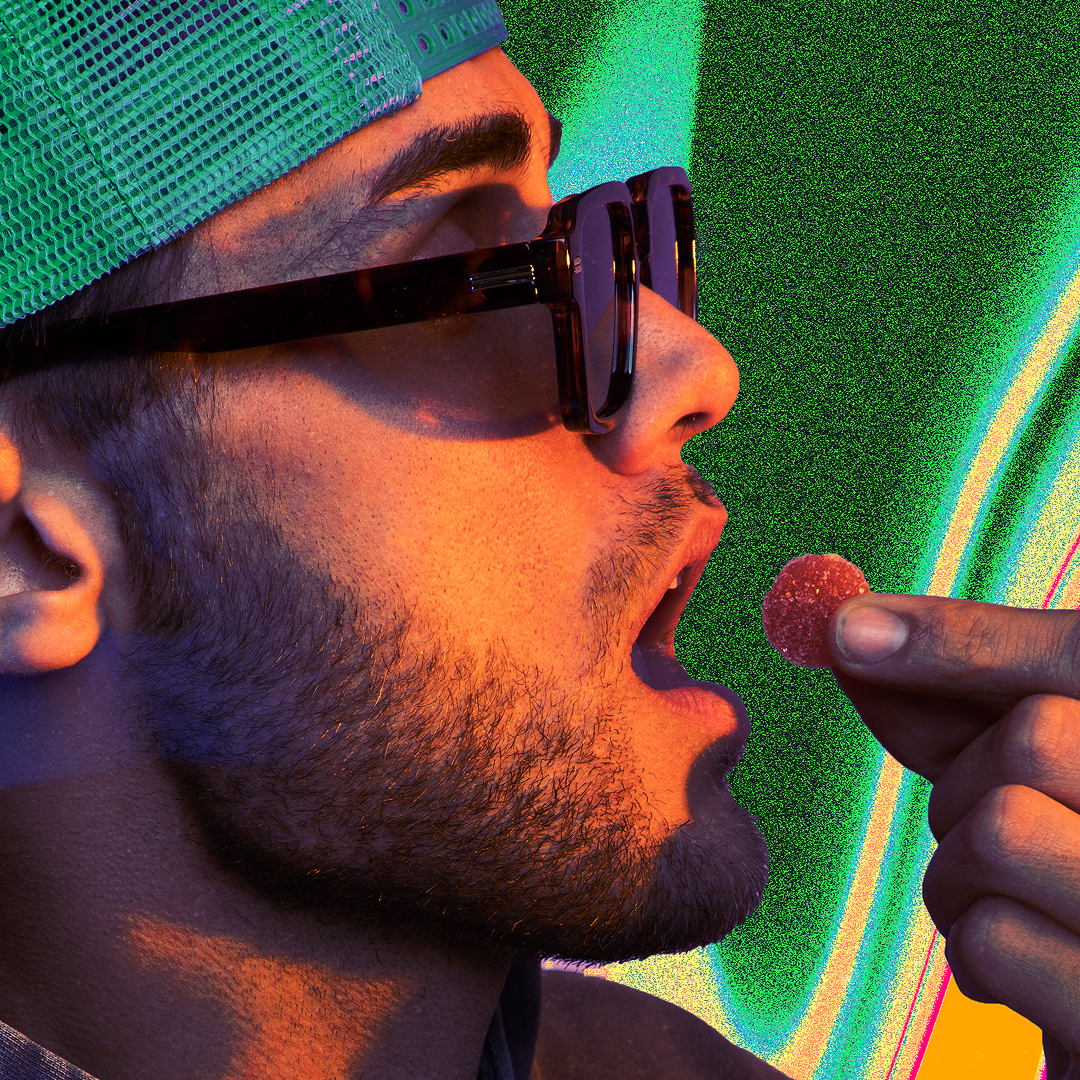 Five CBD sour diesel fast-acting 15mg thc gummies