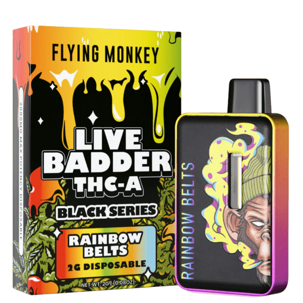 Flying Monkey Live Badder THC-A Black Series Disposable 2G