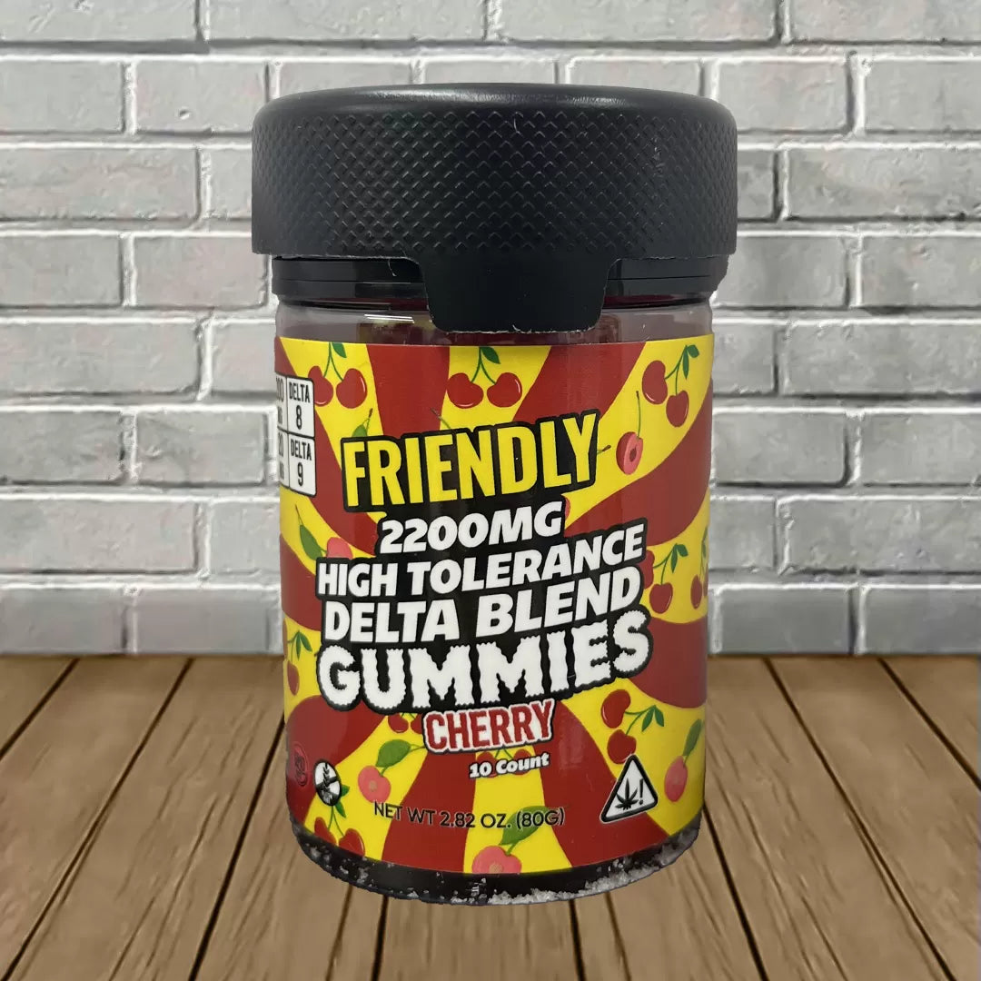 Friendly Hemp High Tolerance D8 + D9 Gummies 2200mg Best Price