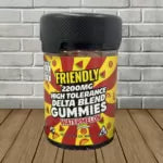 Friendly Hemp High Tolerance D8 + D9 Gummies 2200mg Best Price