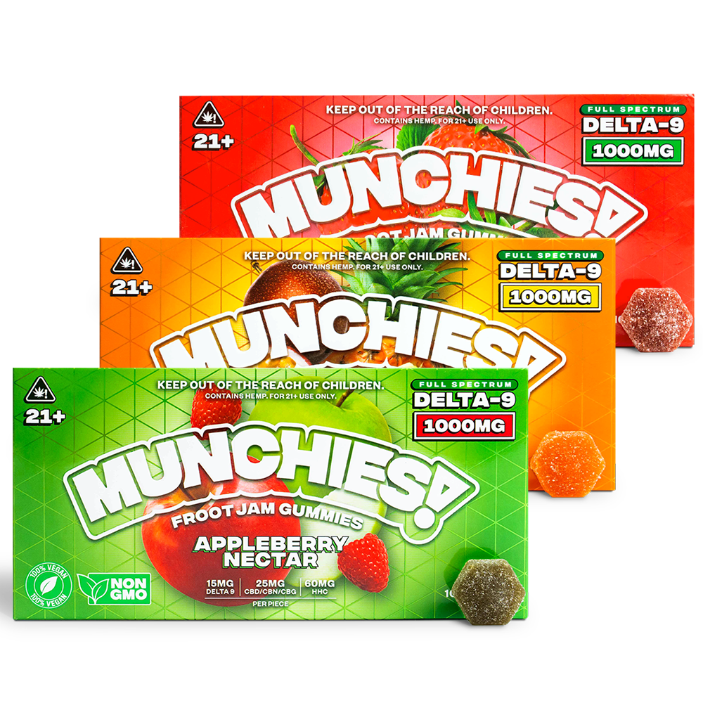 Delta Munchies 3000mg Delta-9 THC Froot Jam Gummies Bundle