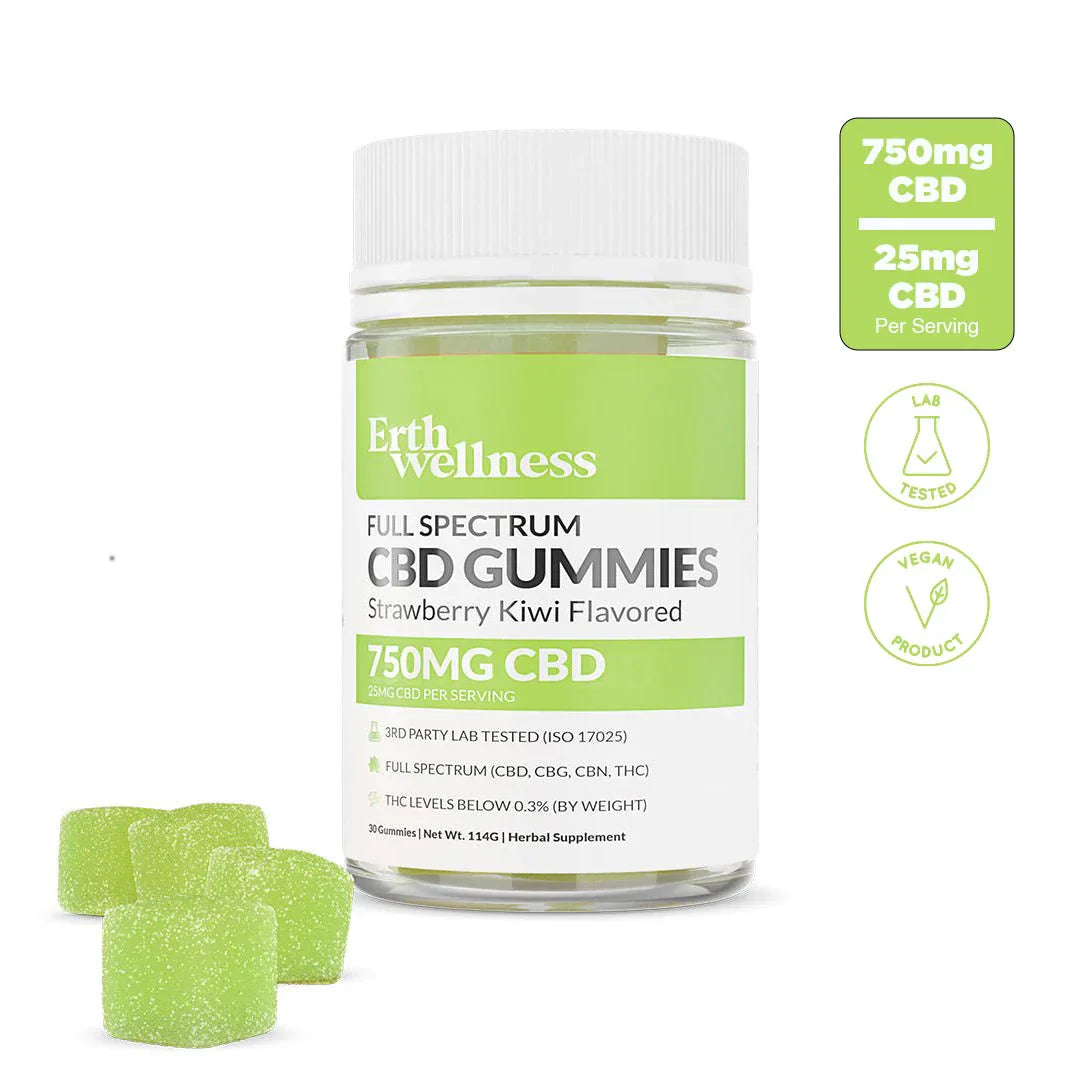 Erth Wellness | CBD + THC Gummies - 750mg Best Price