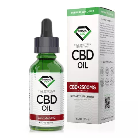 Full Spectrum CBD Oil - 2500mg - Diamond CBD Best Price