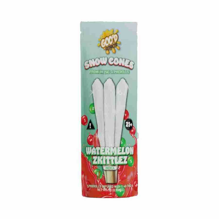 Goo’d Extracts Snow Cones THCA Diamonds Watermelon Zkittlez 3pc Best Price